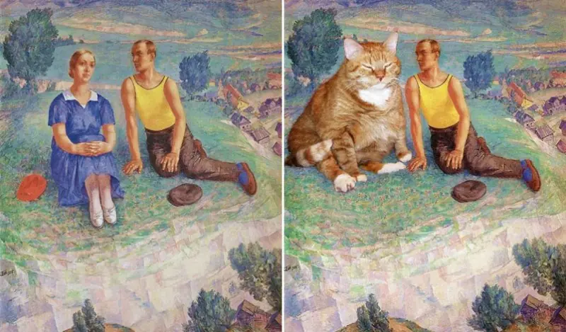 Solo agrega a un gato gordo...