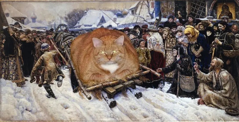 Solo agrega a un gato gordo...