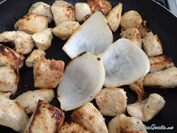 Brochetas de pollo al limon