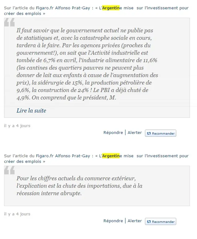 (desmintiendo) En Francia se ríen de Argentina por Aranguren