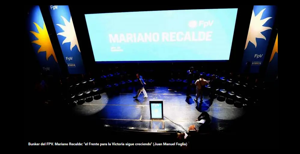 Recalde quedó solo, junto a su familia y La Cámpora