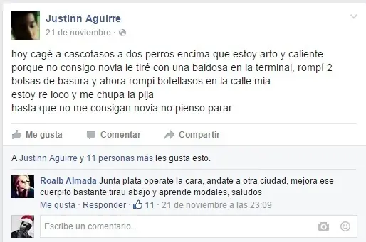 Justin aguirre,El "Atenttion whore" de Facebook Justin aguirre,El "Atenttion whore" de Facebook
