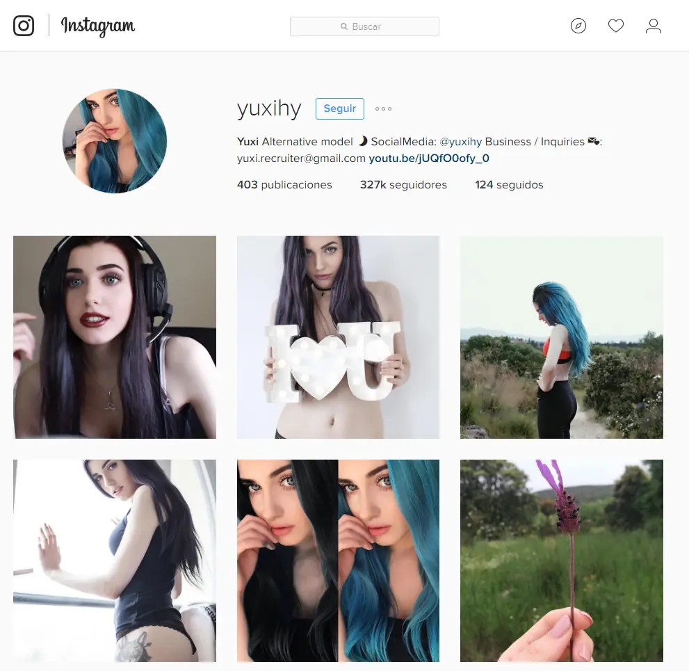 Suicide Girls en Instagram: Yuxihy