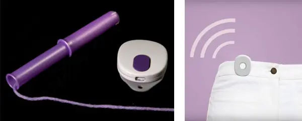 Menstruación controlada por un tampón con Bluetooth