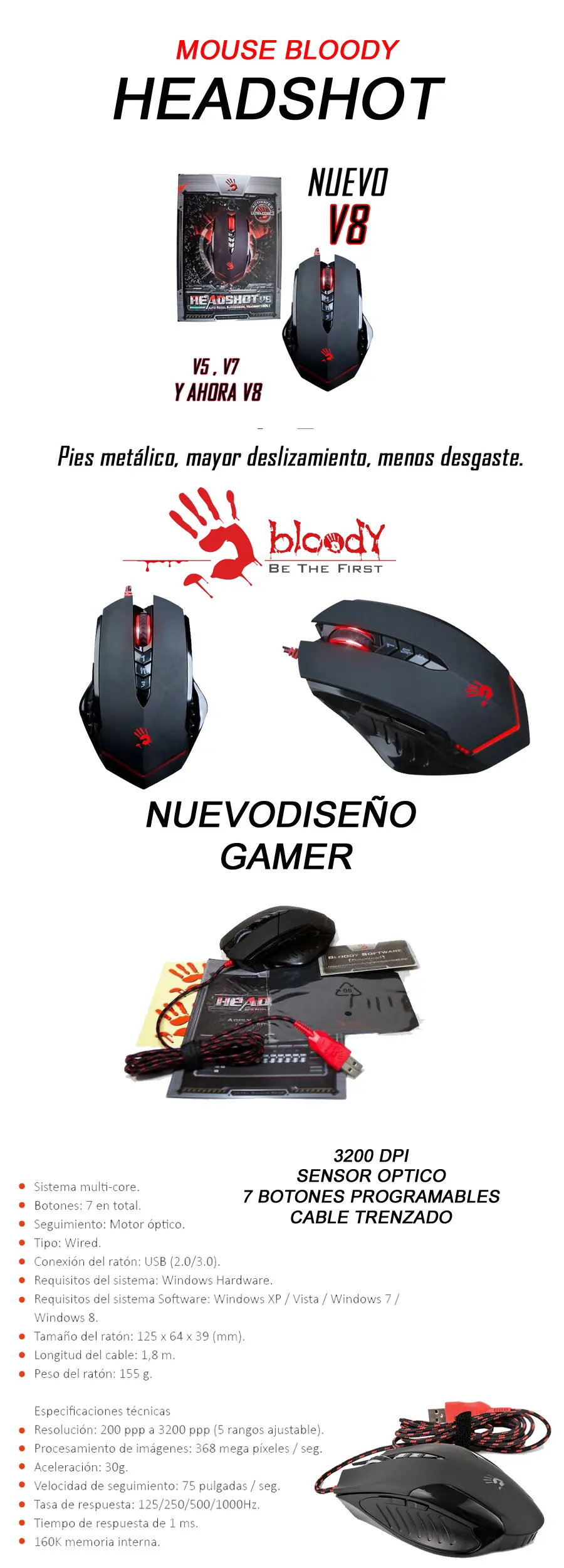Nunca compres un mouse "gamer" bloody v8