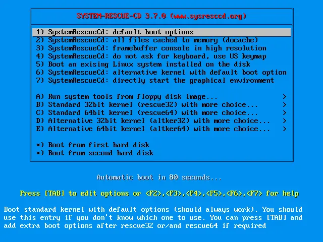 Nuevo Systemrescuecd (disco de rescate y reparacion)