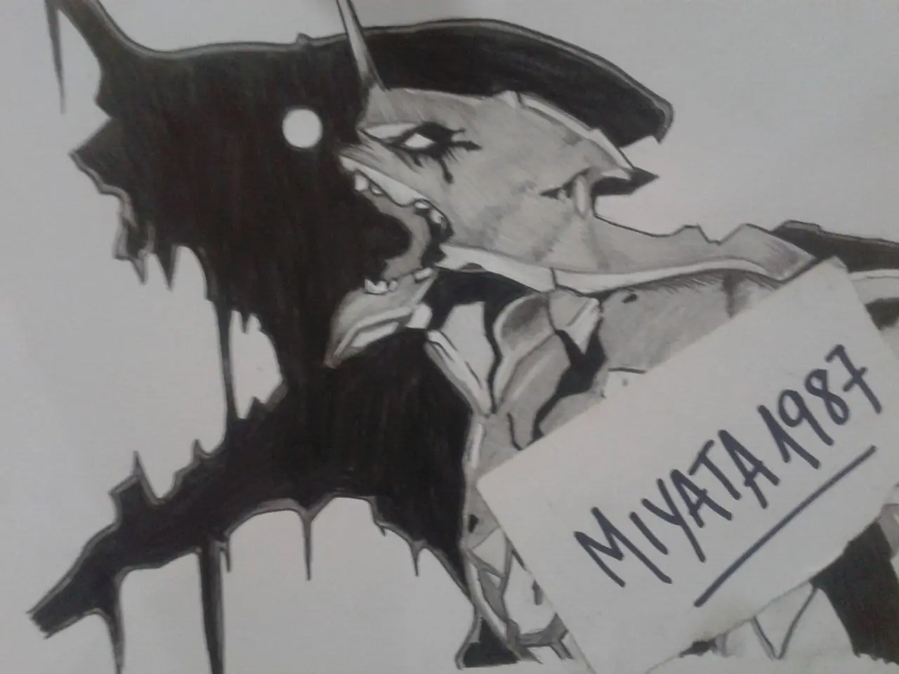[Dibujo propio certificado] Eva-01- Evangelion