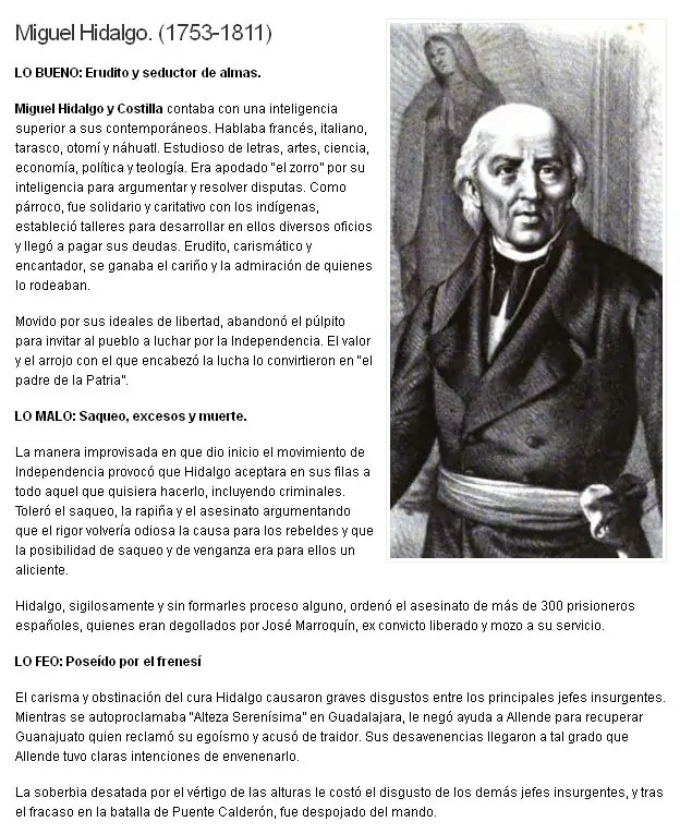 Miguel Hidalgo - Lo Bueno, Lo Malo y Lo Feo