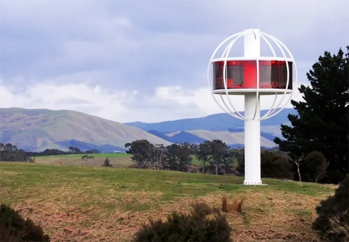 Un apartamento en forma de esfera alimentado por energía sol