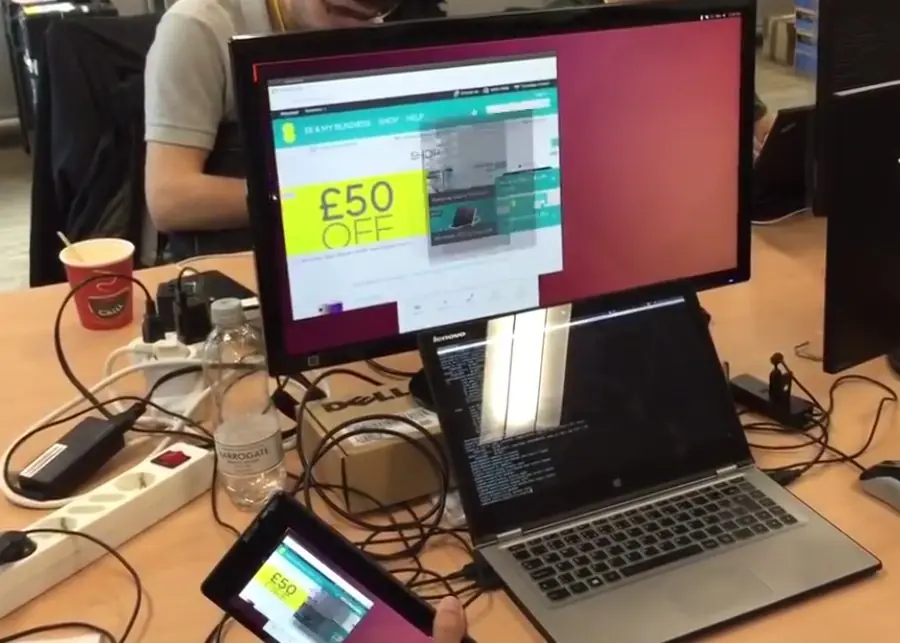 Convergencia en Ubuntu: vídeo de tablet en modo desktop