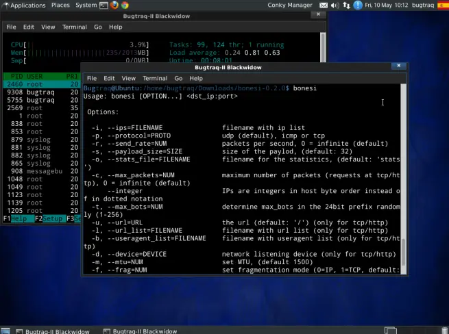 Simular ataques DDoS con Bonesi