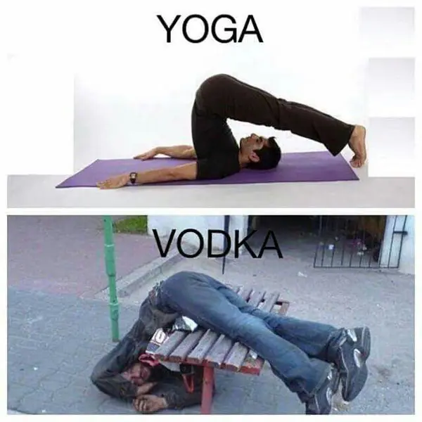 Yoga vs Vodka