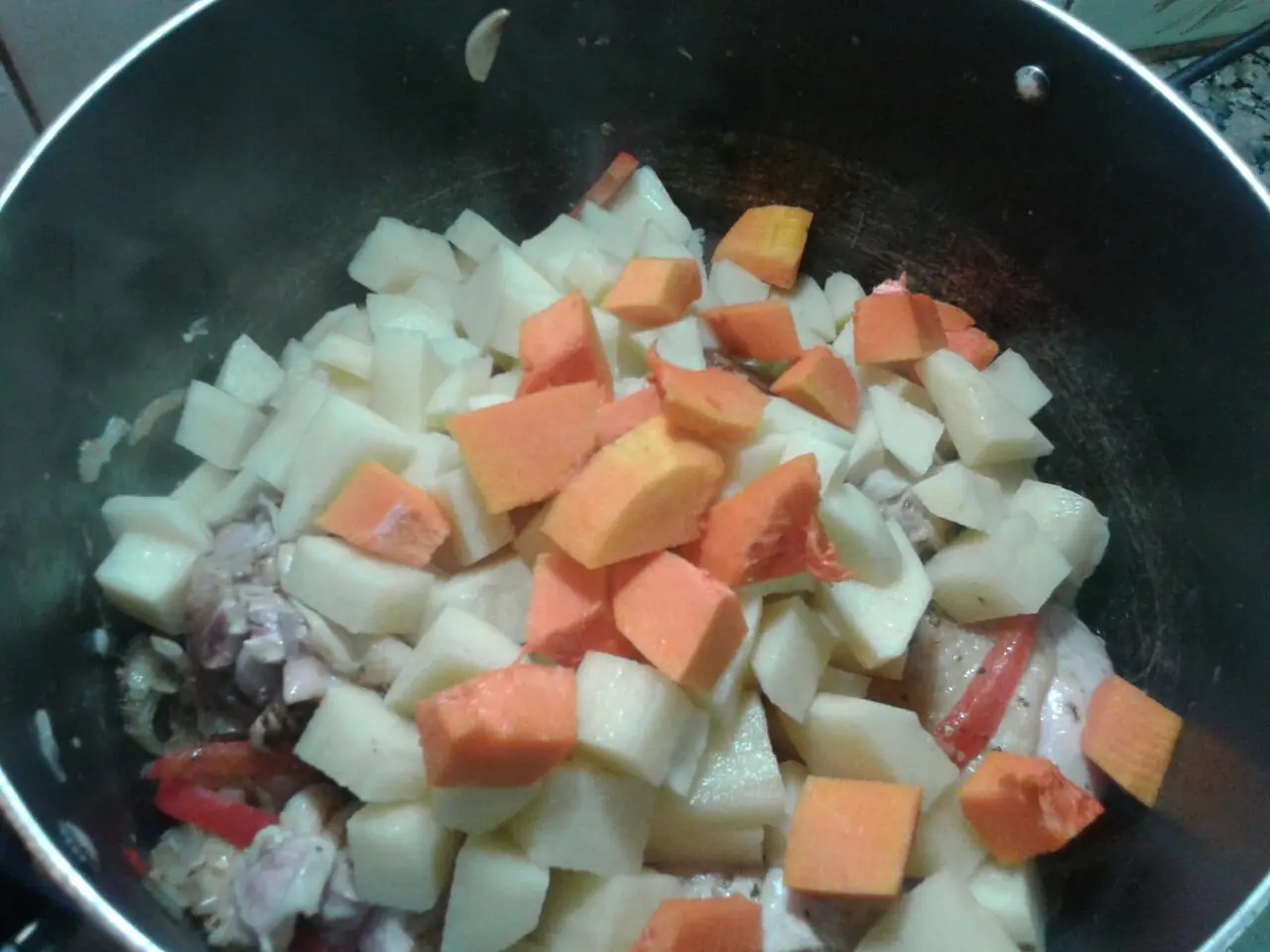 [Foto receta certificada] Pollo a la cacerola con papas!!