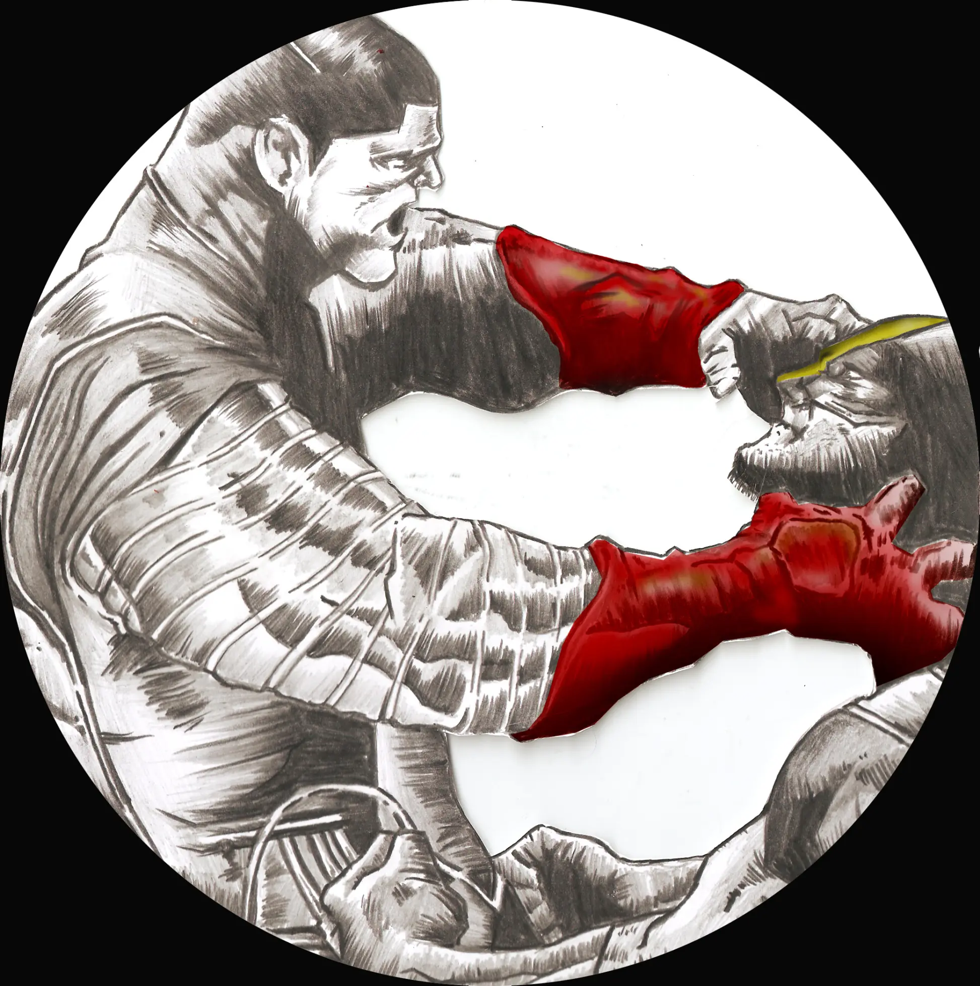 Colossus vs. Wolverine [Dibujo Propio]