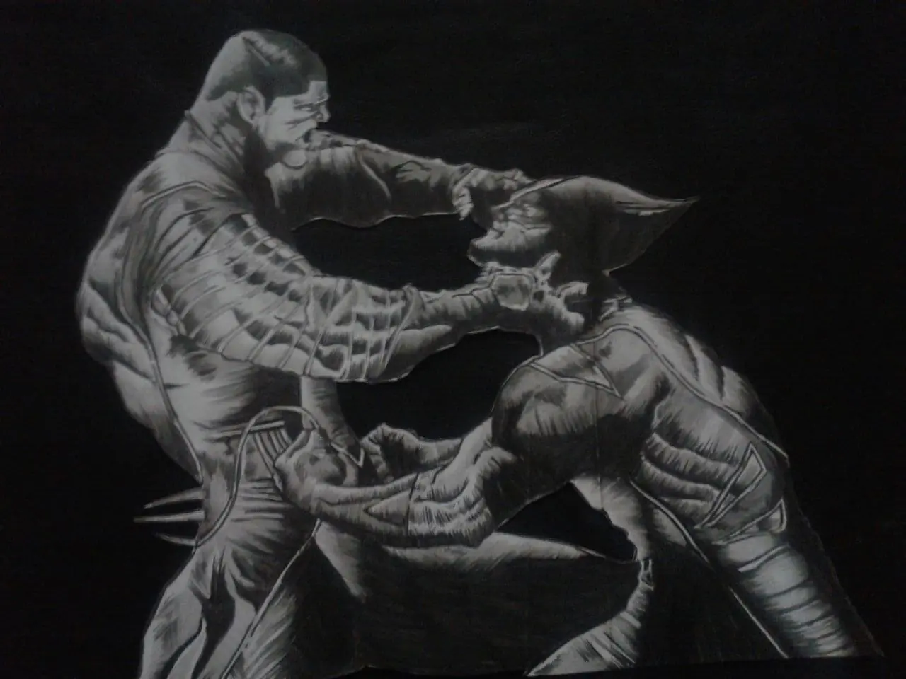 Colossus vs. Wolverine [Dibujo Propio]