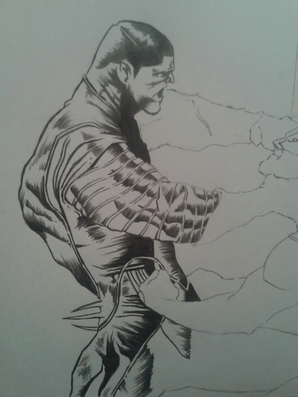 Colossus vs. Wolverine [Dibujo Propio]