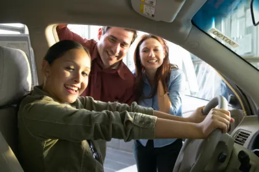 Seguridad al conducir de un adolescente