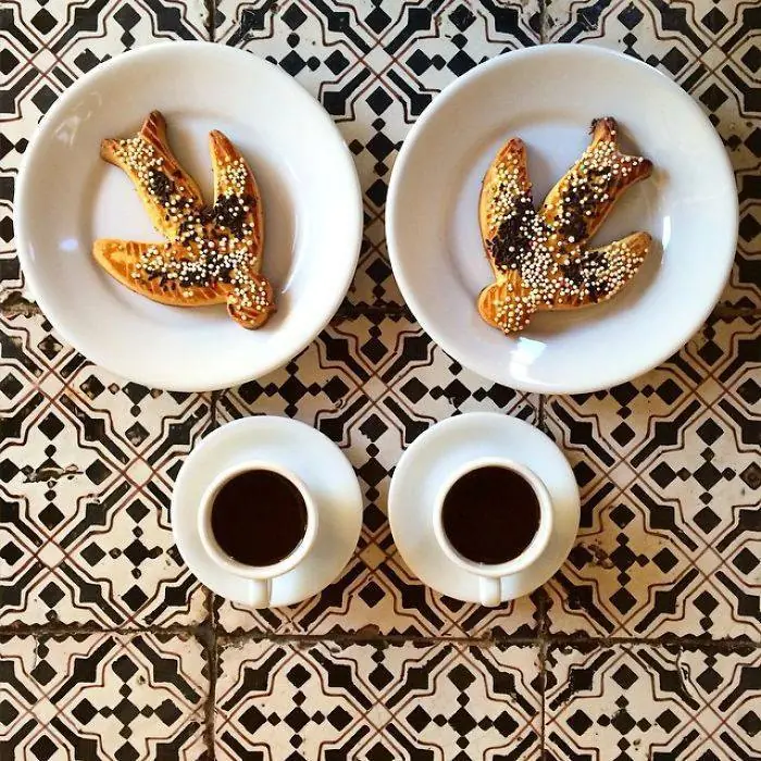 Desayuno simétrico [Imagenes]