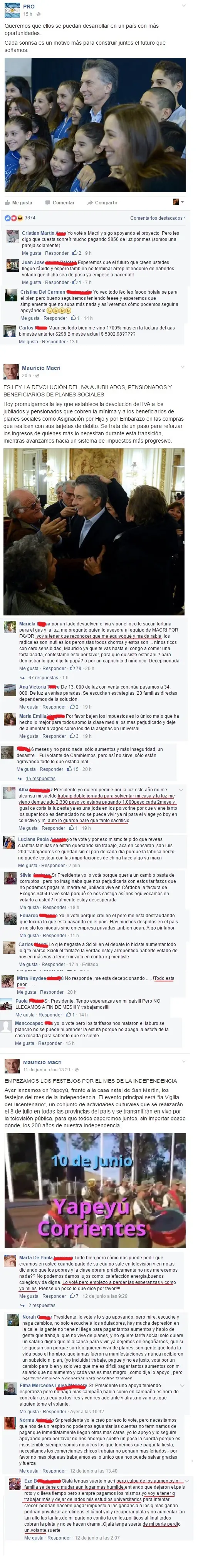 Continua la revolución de la alegría en facebook PRO