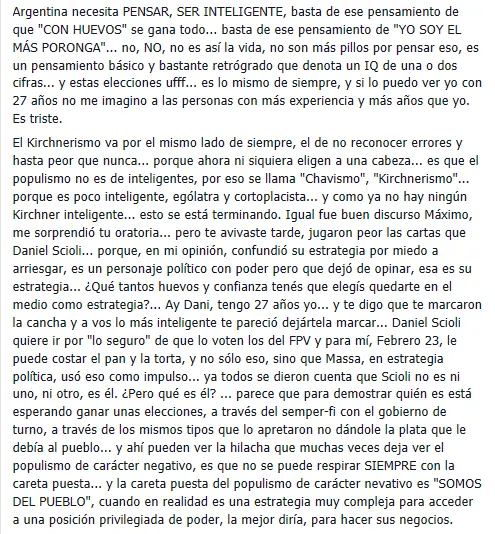 Dio su opinión sobre política y te lo muestro + yapa. Dio su opinión sobre política y te lo muestro + yapa.