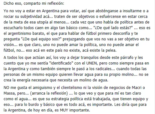 Dio su opinión sobre política y te lo muestro + yapa. Dio su opinión sobre política y te lo muestro + yapa.
