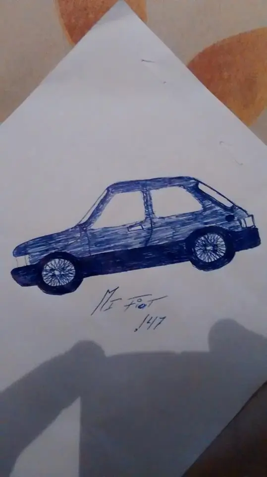 lince dibuje mi fiat 147 y le tocuen . fana de este fierro