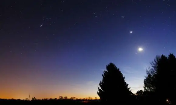 Conjunción Venus Jupiter