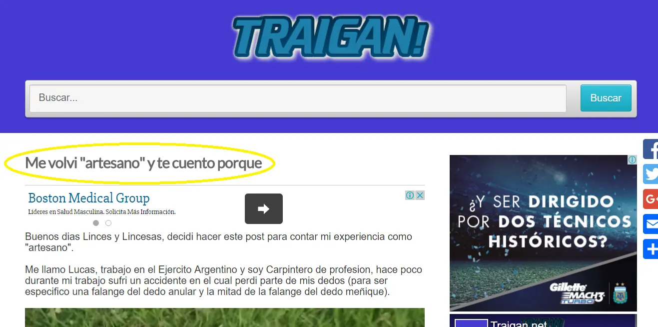 post de usuarios robados