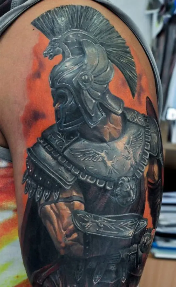 black and grey tattoo