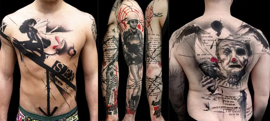 black and grey tattoo