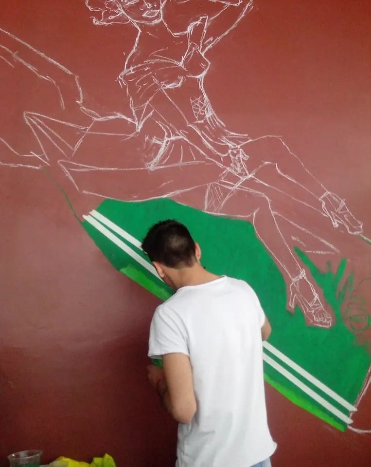 Mural estilo vintage