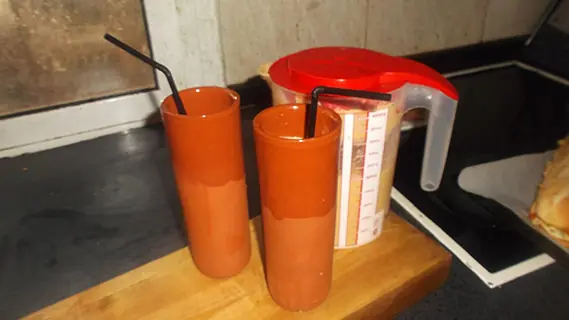 Ensalada liquida de aguacate y tomate