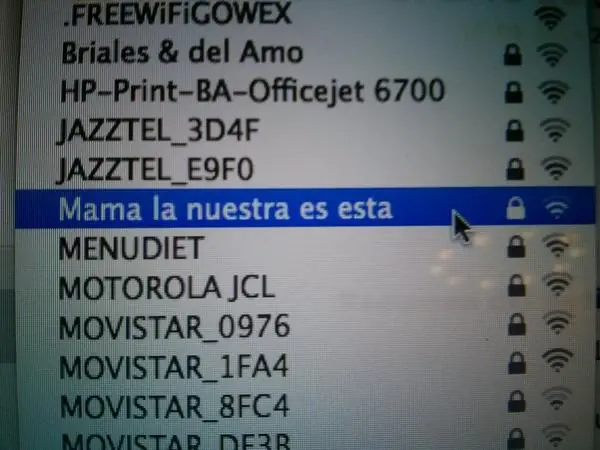 Nombres Wifi Nombres Wifi