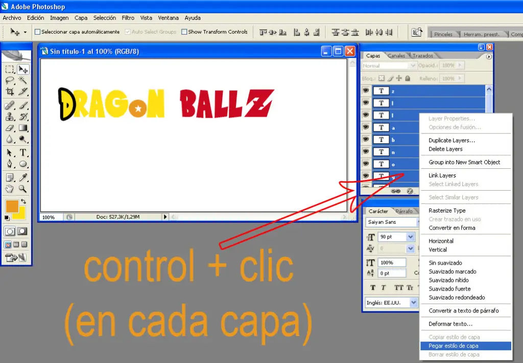 Crear el logo de Dragon Ball - Photoshop Crear el logo de Dragon Ball - Photoshop