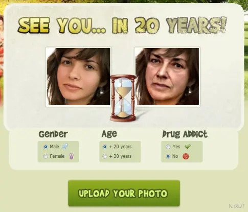 Descubre como te verás en 20 años!