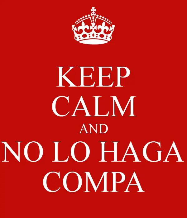 Komander "no lo haga compa" te cuento como me salvo la vida.
