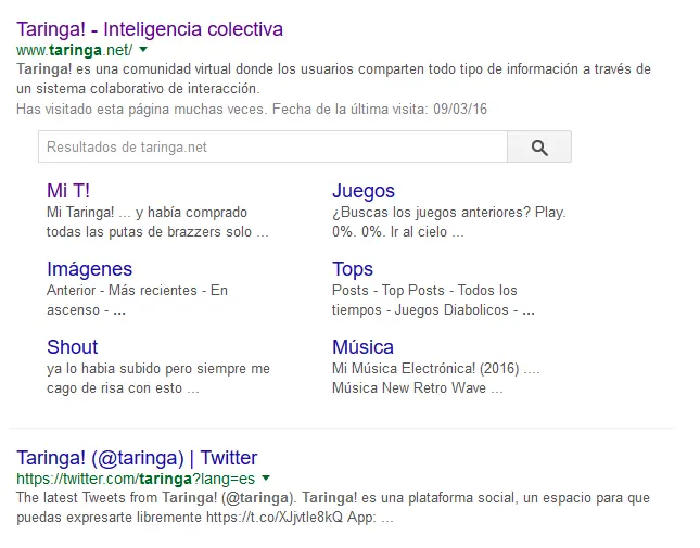 Los enlaces negros llegan a Google