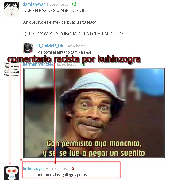gran,,,racismo en taringa(fuera racismo en taringa)