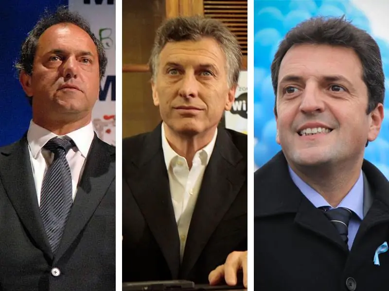 Algo raro en las fotos de Scioli...