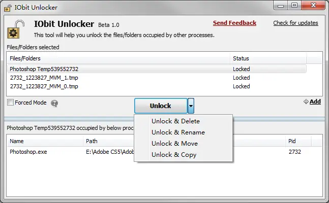 IObit Unlocker, herramienta para desbloquear cualquier archi
