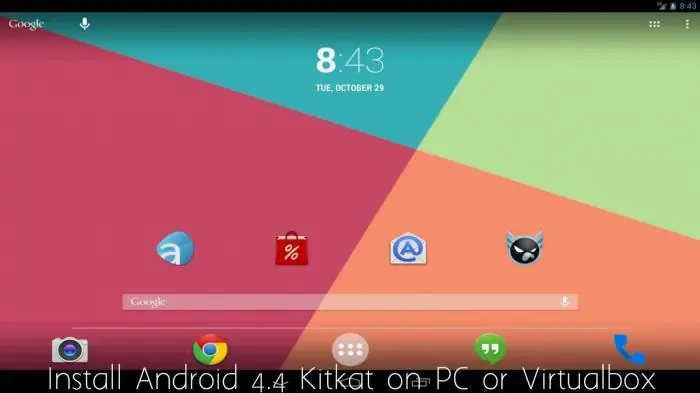 Android 44 KitKat en tu PC