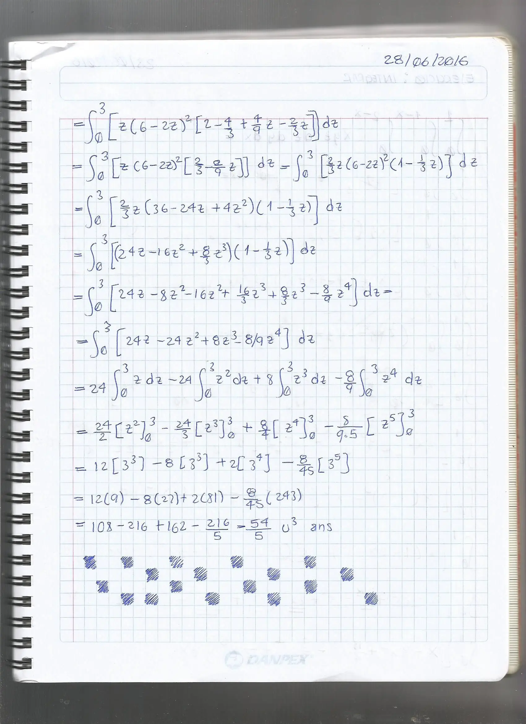 Integrales triples resueltas