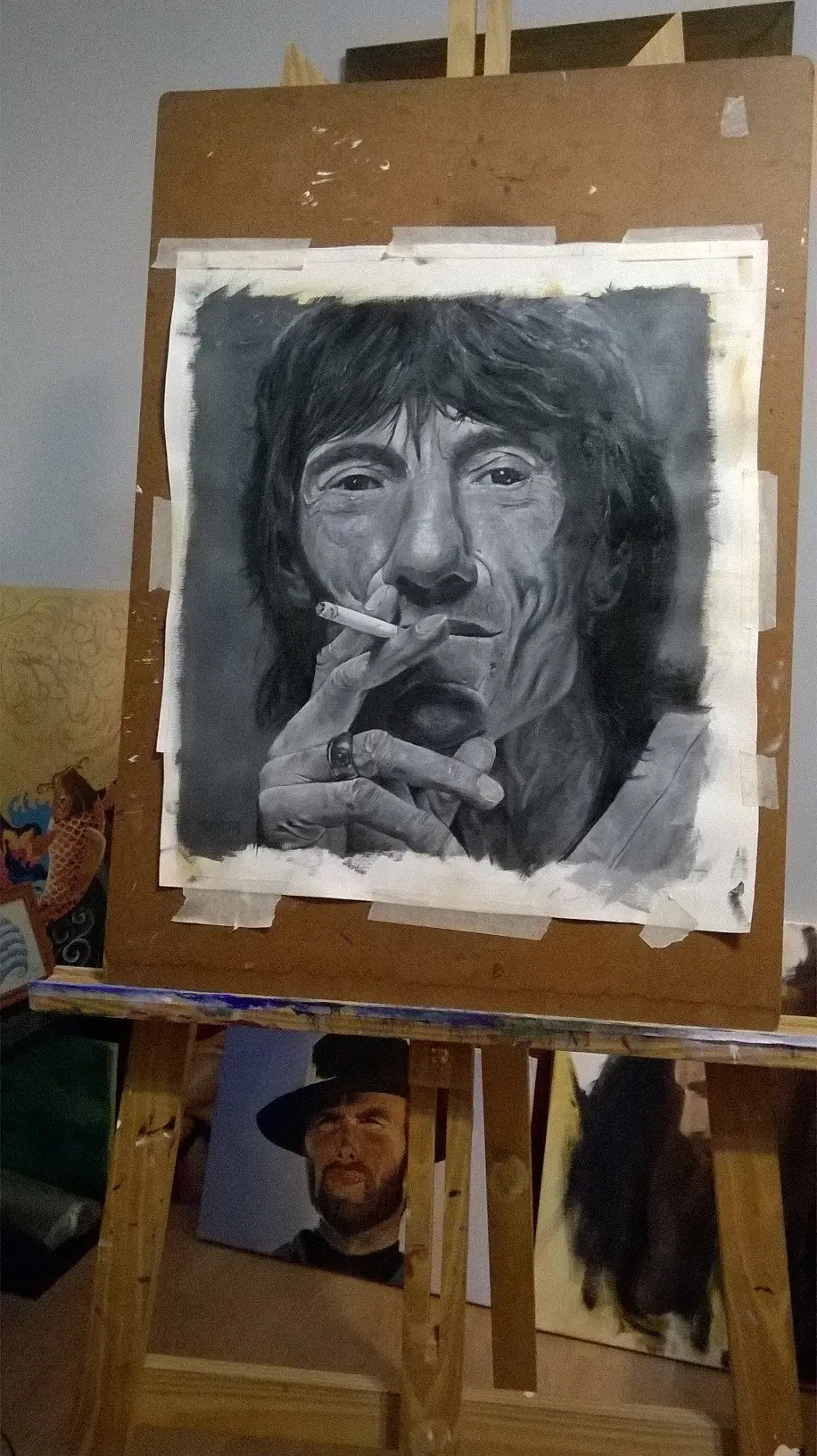 De esto trabajo. Pintura realista.