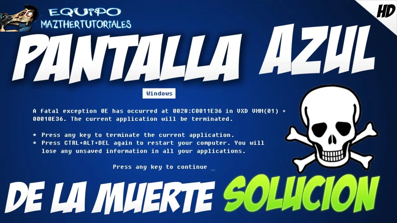 como quitar pantalla azul de la muerte