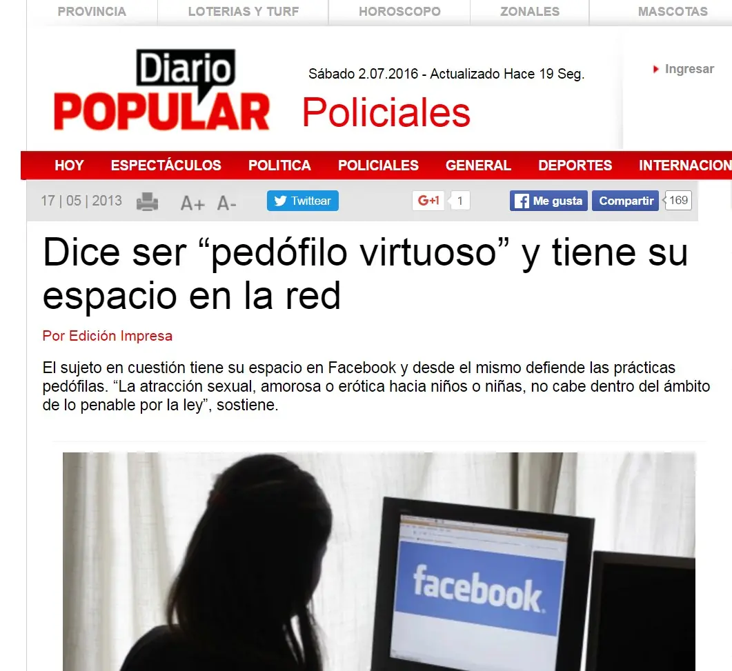 La "militancia pedófila":
