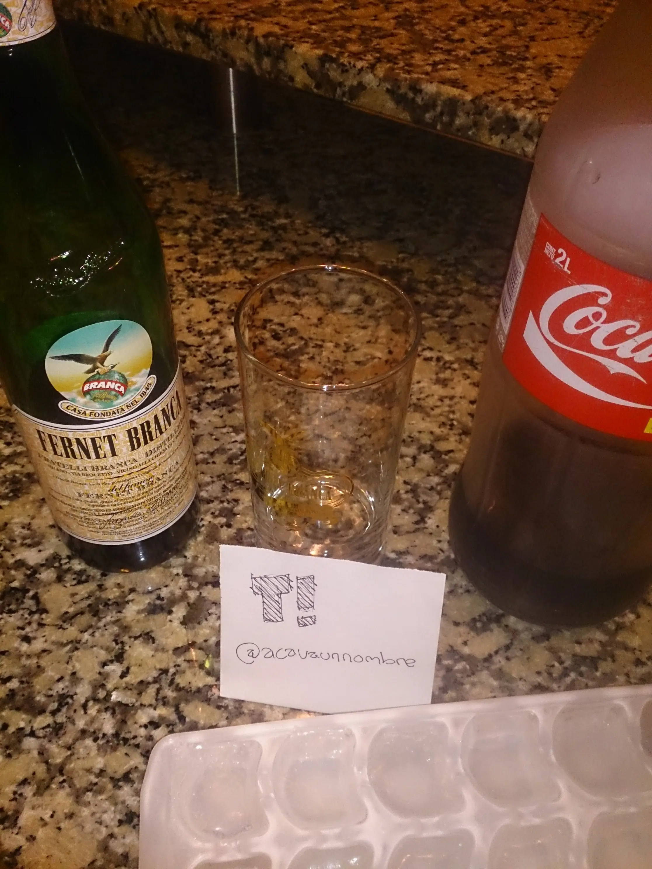 Me hice un fernet y te lo muestro