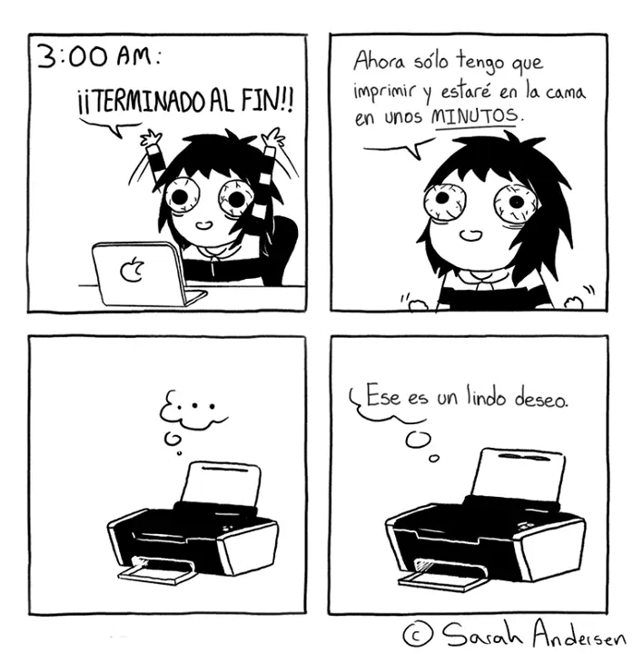Historietas de Sarah's Scribbles en español