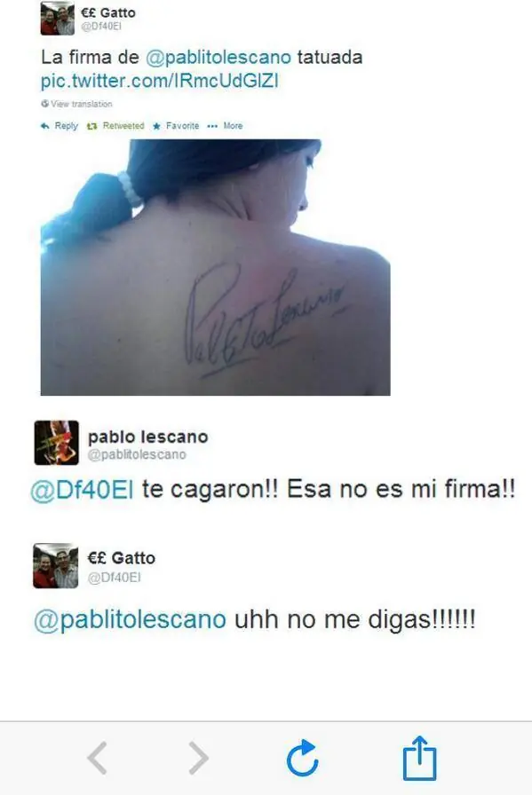 Pero mira como estan estos Tweets papa