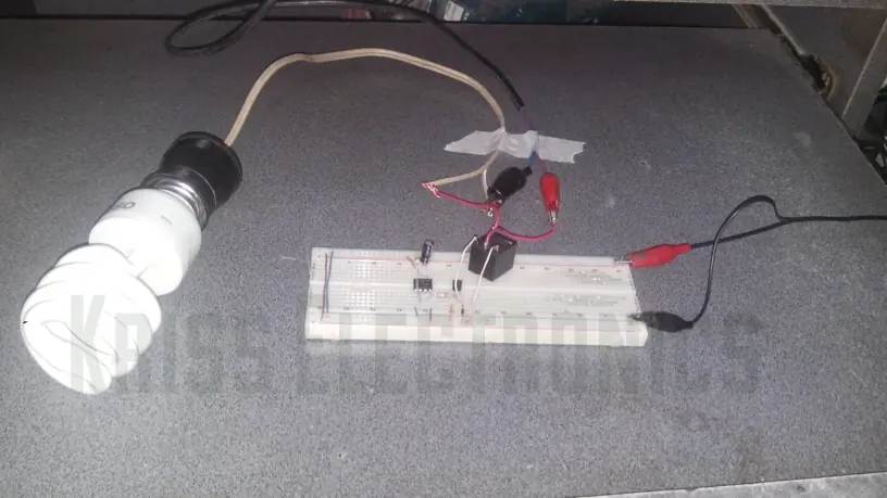 Temporizador activado por tacto con NE555