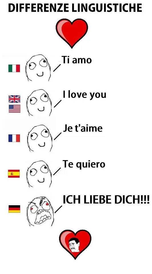 Diferencias entre aleman y demás idiomas